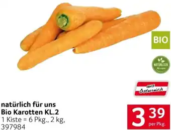 Transgourmet Natürlic Für Uns Bio Karotten KL.2 5kg. Angebot