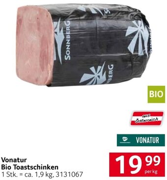 Transgourmet Vonatur Bio Toastschinken Angebot