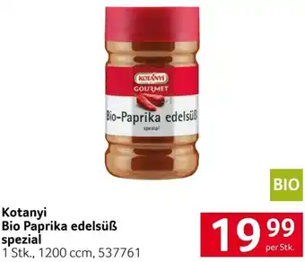 Transgourmet Kotanyi Bio Paprika Edelsüß Spezial Angebot