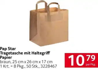 Transgourmet Pap Star Tragetasche Mit Haltegriff Papier Angebot