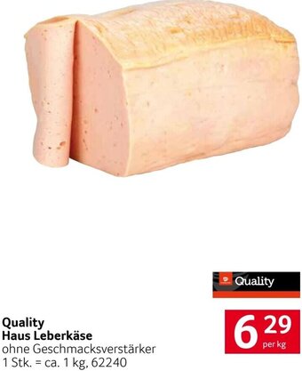 Transgourmet Quality Haus Leberkäse Angebot