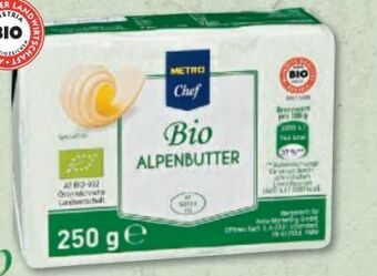 Metro Bio Butter Angebot