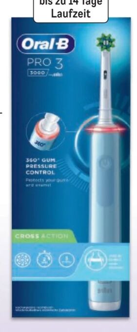 Metro Oral-B elektrische Zahnbürste Pro3 3000 Cross Action Angebot