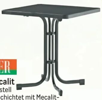 Metro Tisch Mecalit Angebot