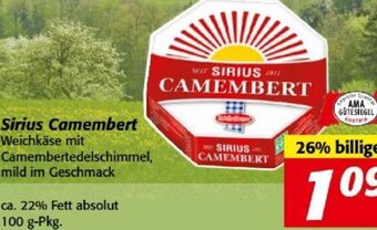 Nah&Frisch Sirius Camembert 100g Angebot