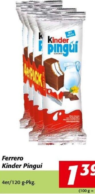Nah&Frisch Ferrero Kinder Pingui Angebot