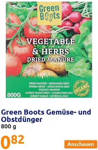 Action Green Boots Gemüse-Und Obstdünger 800g Angebot