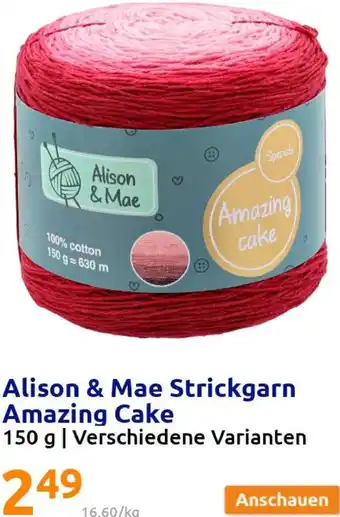 Action Alison & Mae Strickgarn Amazing Cake 150g Angebot
