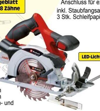 Zgonc Akku-Handkreissäge TE-CS 18/150 Li-Solo Angebot