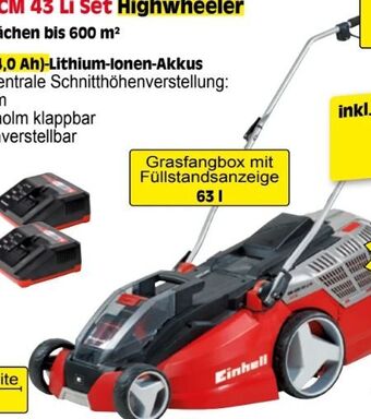 Zgonc Akku-Rasenmäher GE-CM 43 Li M Set Angebot