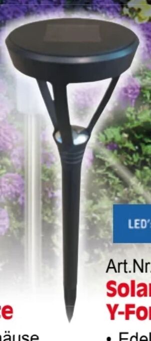 Zgonc Solar Leuchte Y-Form Angebot