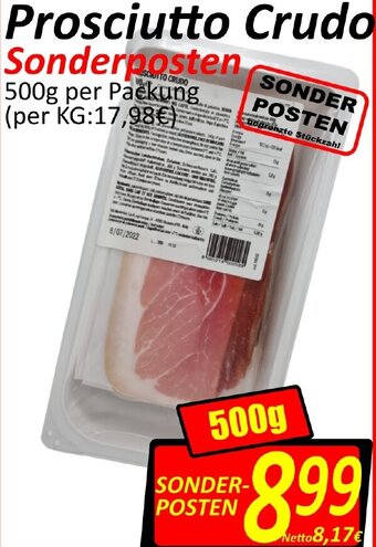 Wurstico Prosciutto Crudo 500g Angebot
