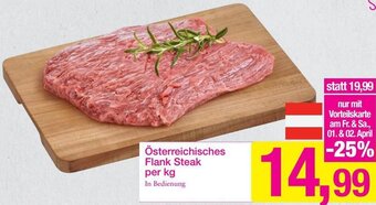 Sutterlüty Österreichisches Flank Steak per kg Angebot