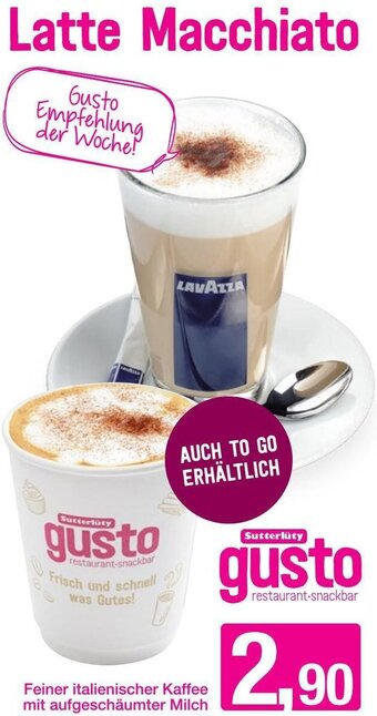 Sutterlüty Feiner Italienischer Kaffee Mit Aufgeschäumter Milch Angebot