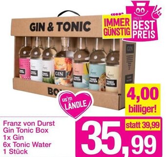 Sutterlüty Franz Von Durst Gin Tonic Box 1x Gin 6x Tonic Water Angebot
