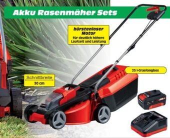Zgonc Akku-Rasenmäher GE-CM 18/30 Li Set Angebot