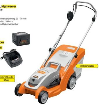 Zgonc Akku Rasenmäher RMA 339 C Set Angebot