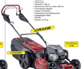 Zgonc Benzin-Rasenmäher Premium 520 VS-B Angebot