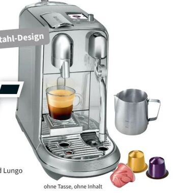 Media Markt Nespresso Kaffeemaschine Creatista Plus SNE 800 Angebot