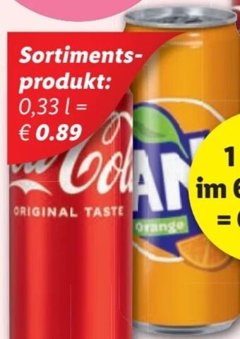 Lidl Coca Cola Limonade Angebot