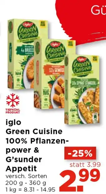 Unimarkt Iglo Green Cuisine 200-360g Angebot