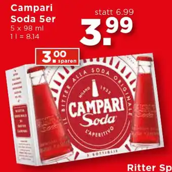 Unimarkt Campari Soda 5er 5x98ml Angebot