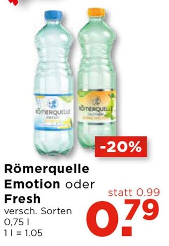 Unimarkt Römerquelle Emotion 0.75L Angebot