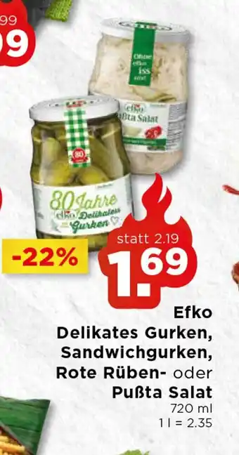 Unimarkt Efko Delikates Gurken 720ml Angebot