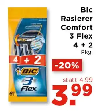Unimarkt Bic Rasierer Comfort 3 Flex 4+2 Angebot