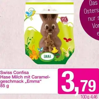 Sutterlüty Swiss Confisa Hase Milch Mit Caramel-Geschmack,,Emma" 85g Angebot