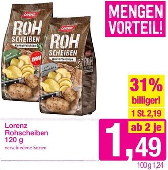Sutterlüty Lorenz Rohscheiben 120g Angebot