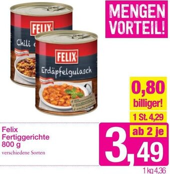 Sutterlüty Felix Fertiggerichte 800g Angebot
