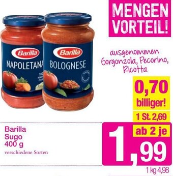 Sutterlüty Barilla Sugo 400g Angebot