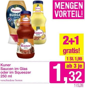 Sutterlüty Kuner Saucen Im Glas oder Im Squeezer 250ml Angebot