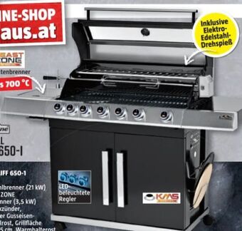 Bauhaus Gasgrill Cliff 650-I Angebot