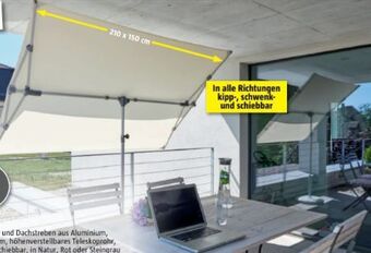Bauhaus Schirm Flex Roof Angebot