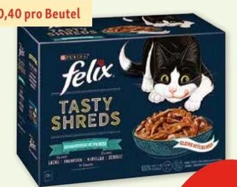 Fressnapf Felix Katzennahrung Tasty Shreds Angebot