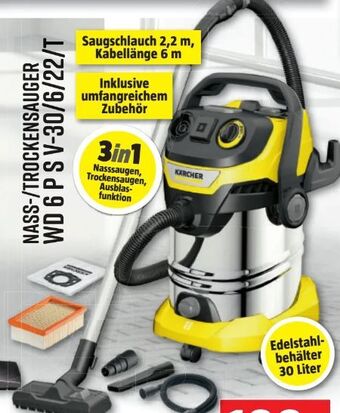 Bauhaus Nass-Trockensauger WD 6 P S V-30/6/22/T Angebot