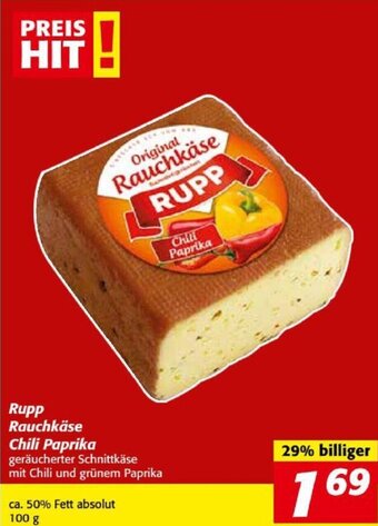 Nah&Frisch Rupp Rauchkäse Chili Paprika Angebot
