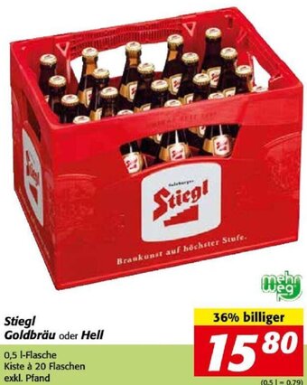 Nah&Frisch Stiegl Goldbräu oder Hell Angebot