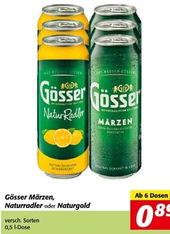 Nah&Frisch Gösser Märzen, Naturradler oder Naturgold Angebot