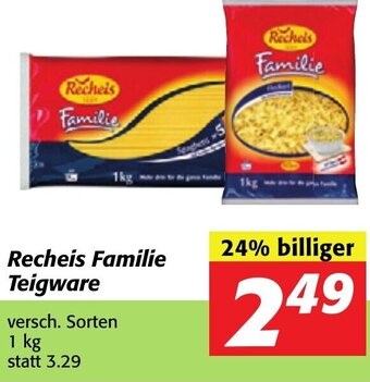 Strasser Markt Recheis Familie Teigware 1 kg Angebot