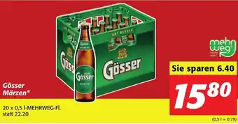 Strasser Markt Gösser Märzen 20 x 0,5 Liter Angebot