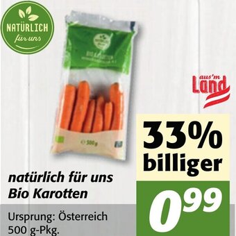 Strasser Markt Natürlich Für Uns Bio Karotten 500 g Angebot