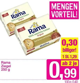 Sutterlüty Rama Ziegel 250 g Angebot