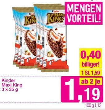 Sutterlüty Kinder Maxi King 3 x 35 g Angebot