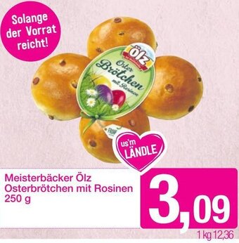 Sutterlüty Meisterbäcker Ölz Osterbrötchen Mit Rosinen 250 g Angebot