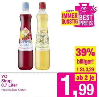 Sutterlüty YO Sirup 0,7 Liter Angebot