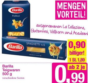 Sutterlüty Barilla Teigwaren 500 g Angebot