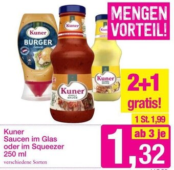 Sutterlüty Kuner Saucen Im Glas oder Im Squeezer 250 ml Angebot